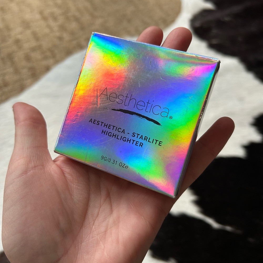 Aesthetica Starlite Highlighter in Cosmos (sparkling rose gold)